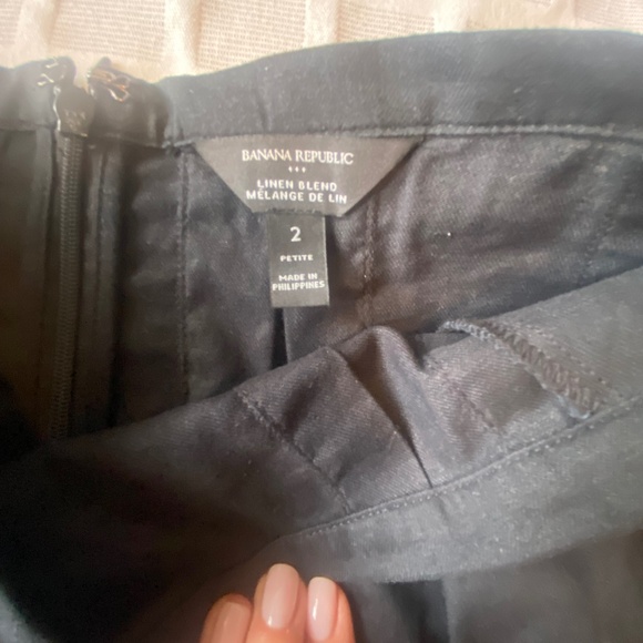 Banana Republic Linen Tank & Skirt set Black NEW - Picture 8 of 15